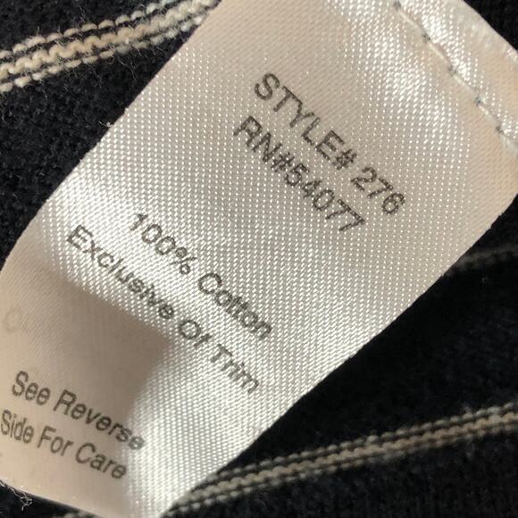 CAbi Sweater SM Ruffle Collar Detail Style 276 Button Front V-Neck Cotton - Picture 6 of 6